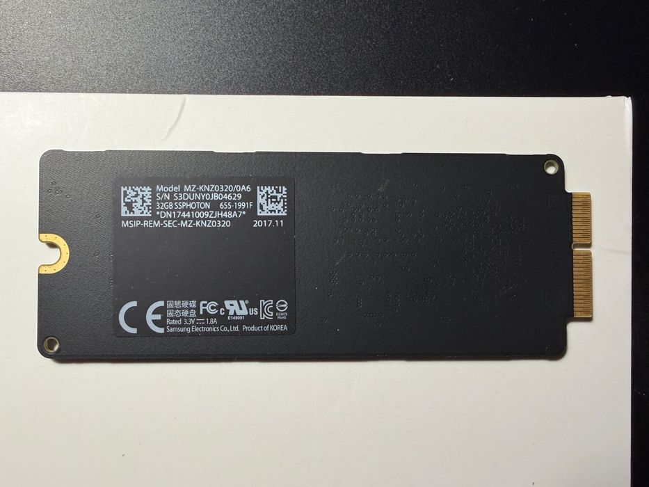 Оригинальный SSD Apple 32GB (Samsung) для Fusion Drive iMac 2015-2019