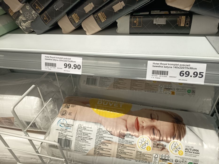 Nowy błękitny komplet pościeli Hotel Royal