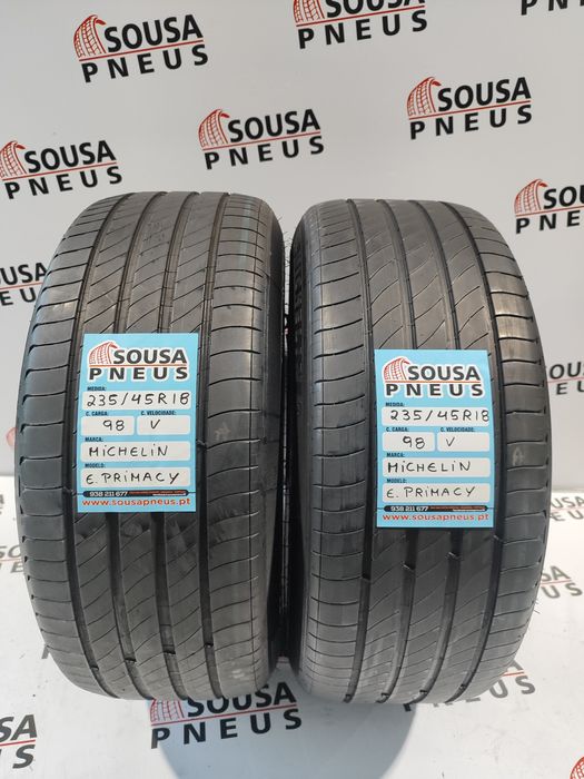 2 pneus semi novos 235-45R18 Michelin - Oferta dos Portes