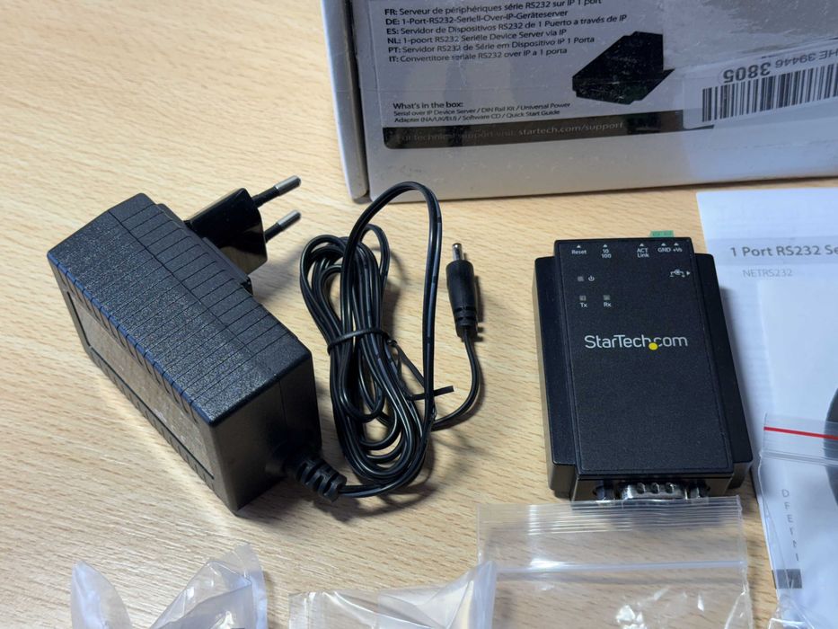 StarTech Serial-to-IP Ethernet Device Server - RS232 - DIN