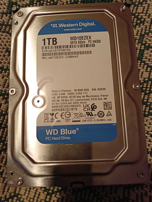 Жорсткий диск WD Blue 1 TB (WD10EZEX).