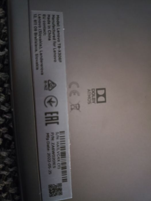 Tablet Lenovo (TB-X306F) + Capa - não carrega