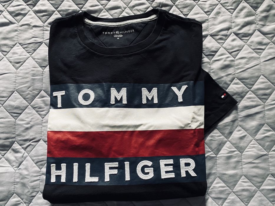 Tommy Hilfiger USA koszulka męska roz M czarna stan idealny
