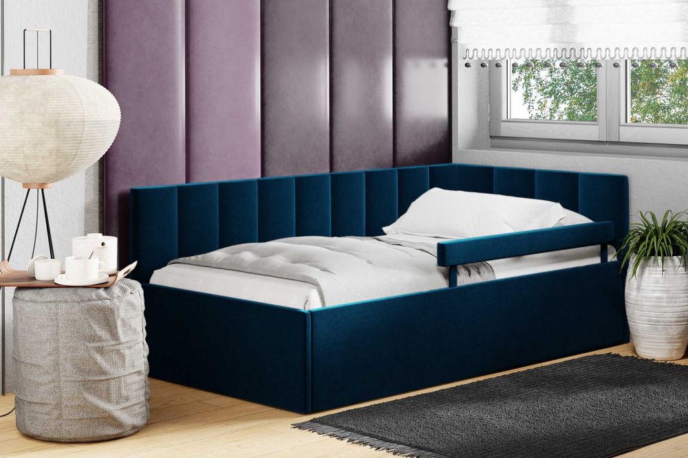 Tapczan Łóżko młodzieżowe z stelażem+ pojemnik szybka wysyłka