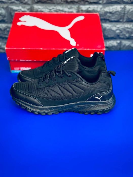 Термо Кроссовки мужские Пума / черные осенние кросовки Пума мужские