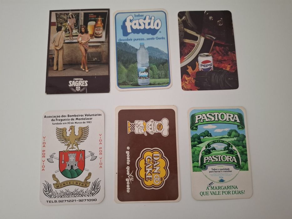 Lote 30 calendários dos anos 80s