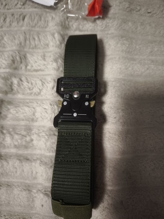 Cinto Tático Militar de Libertação Rápida para Uso Externo em Nylon Macio Acessórios Desportivos Cinto Preto Homem e Mulher Cor: verde militar (130cm