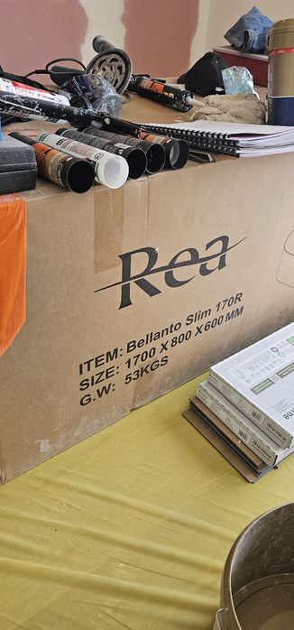 Wanna Akrylowa Narożna BELLANTO SLIM 170 Prawa