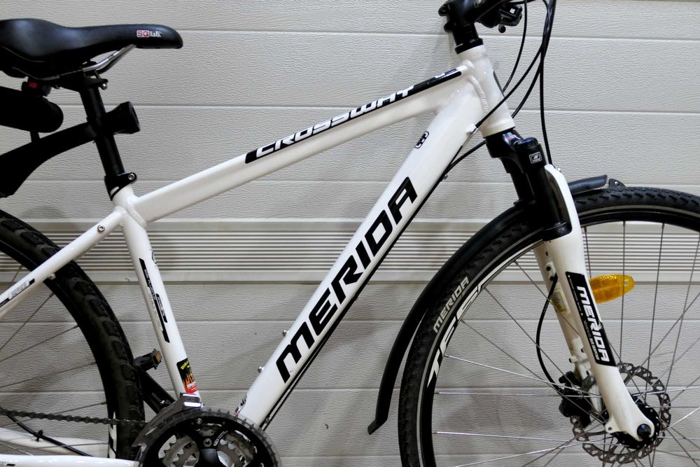 ROWER CROSSOWY MERIDA, koła 28", hamulce tarczowe hydrauliczne, FULL SHIMANO DEORE, 3x9