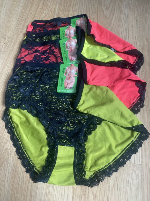 4pak. Figi damskie koronkowe
