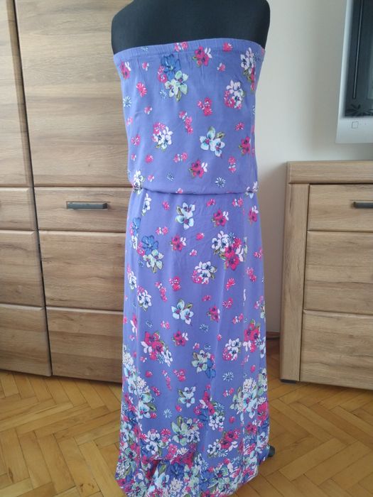 Długa sukienka Next w kwiaty 40