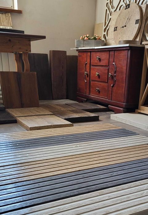 Deska ryflowana, deska tarasowa, deska podłogowa, drewno betonowe