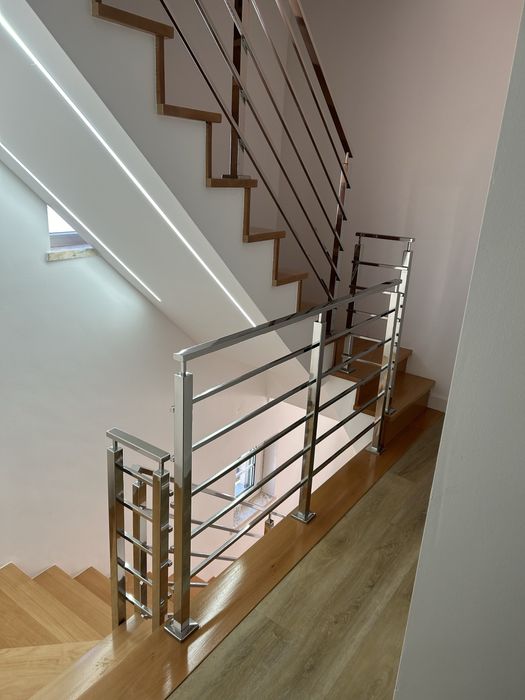 Corrimão e guarda-corpo em aço inox 304 Brilhante