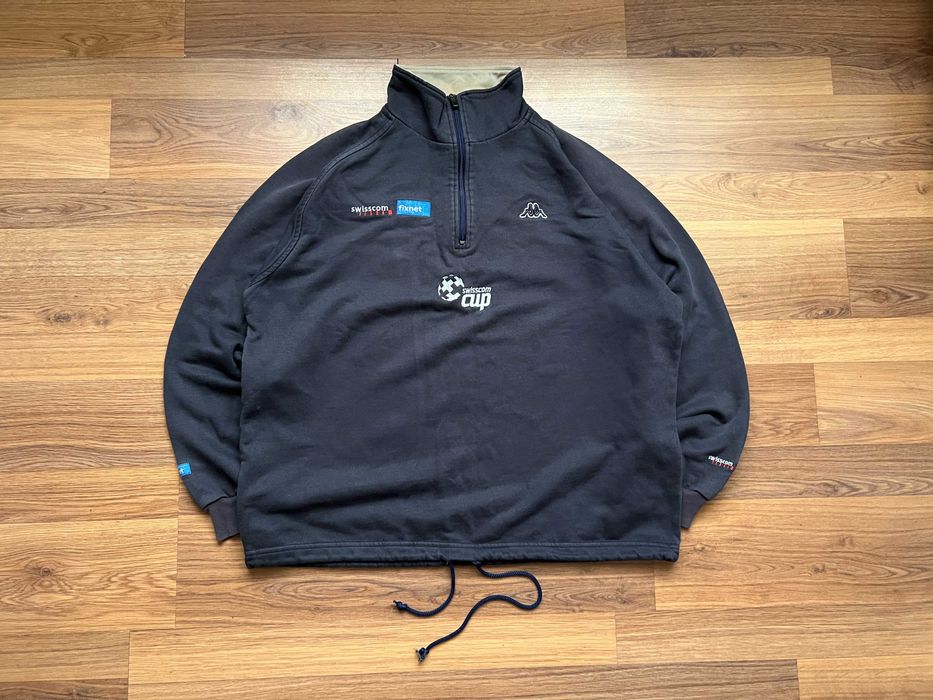 БЫСТРАЯ ПРОДАЖА ТОРГ Винтажный свитер Kappa на утяжках archive L-M