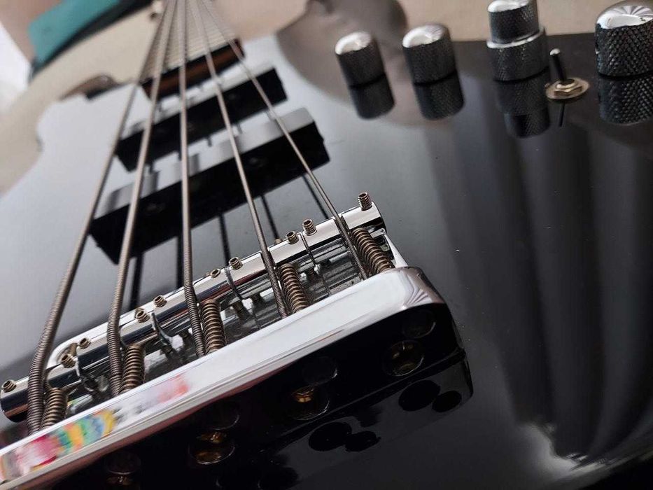 Squier Jazz Bass 5 Deluxe Active Gitara Basowa Bas Aktywna 5 strunowa