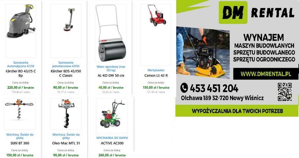 wynajem elektronarzedzia, młot wyburzeniowy, WYPOŻYCZALNIA
