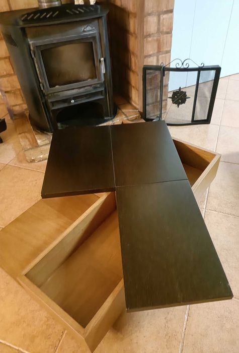 Mesa de centro cerejeira e mogno