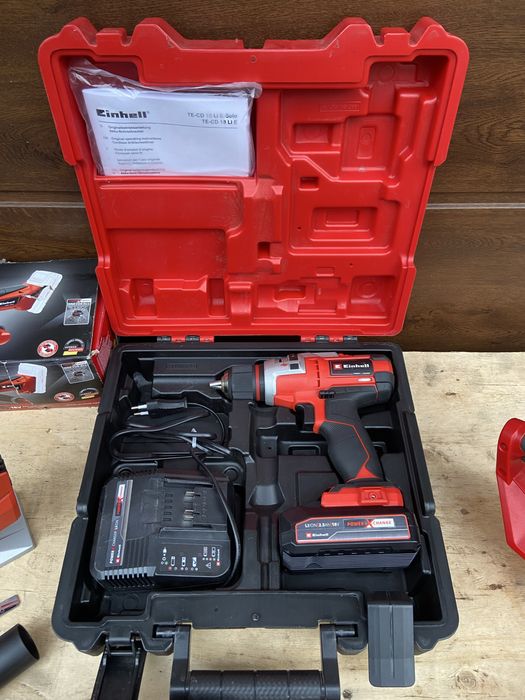Zestaw narzedzi einhell aku 2x3ah i 2,5ah szlifierka piła wkretarka