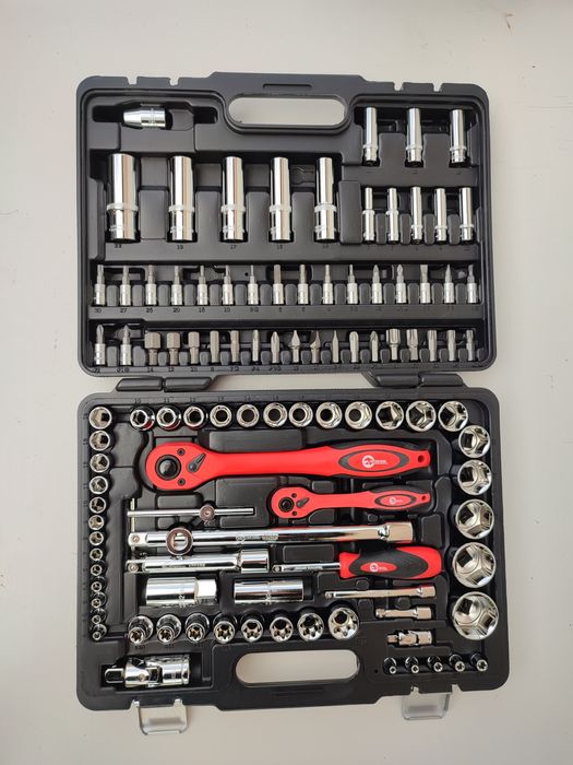 Набор инструментов Cr-V 1/2" и 1/4" 108 ед INTERTOOL ЕТ 6108  ТАЙВАНЬ