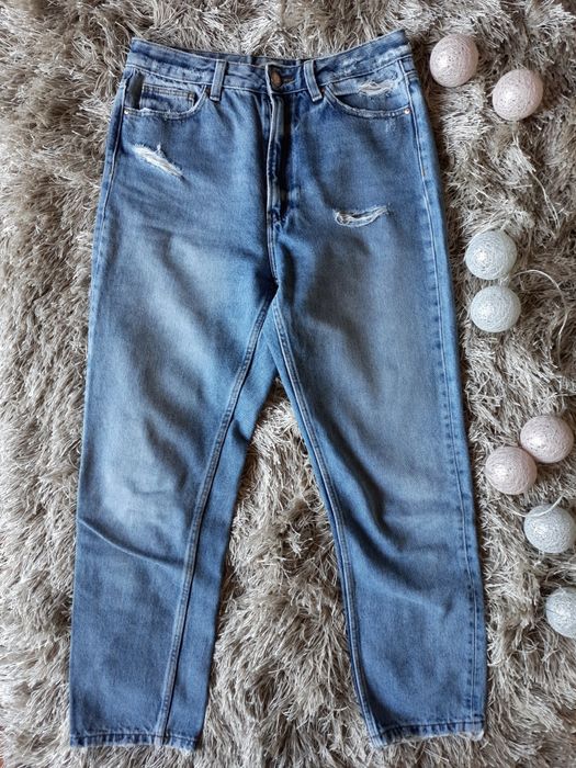 Jeansowe spodnie damskie Cropp