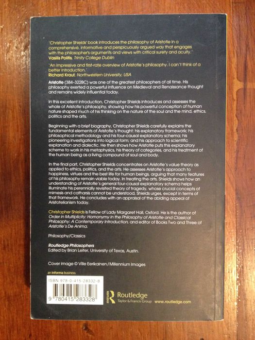 Christopher Shields - Aristotle