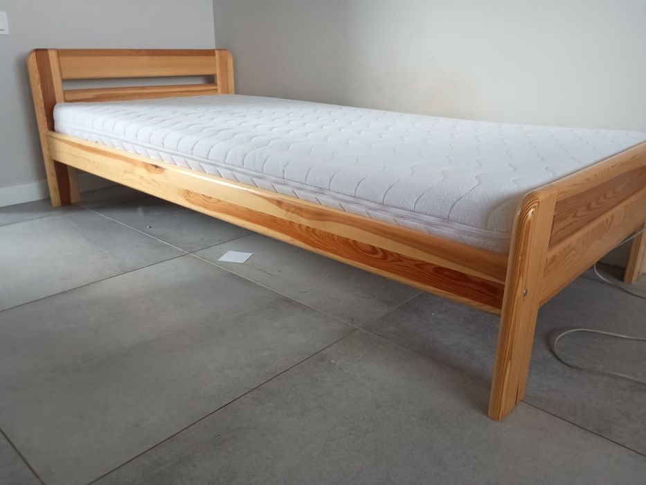 Łóżko sosnowe 90x200 + szuflada