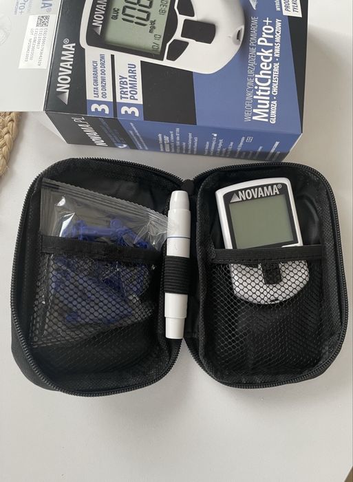 Glukometr Multi Check Pro + - miernik glukoza, cholesterol, kwas moczowy