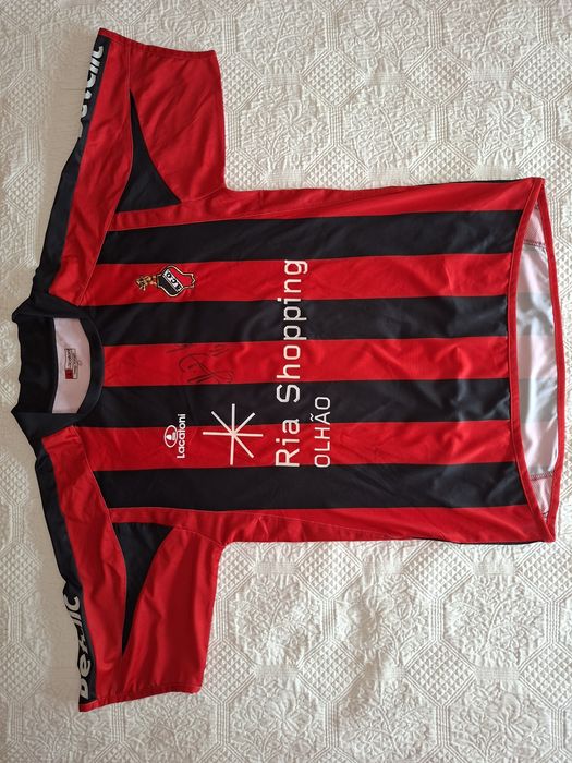 Camisola Olhanense 2008/09 Match Worn / Issued Rui Duarte #16 Autografada – Campeão Segunda Liga