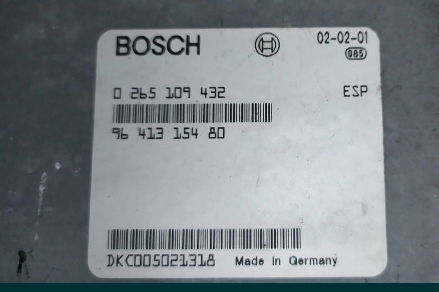CENTRALINA ESP PEUGEOT 607 0265109432 9641315480