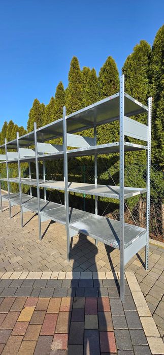 Regały magazynowe z demontażu 70gł x100x200-250cm używany metalowy