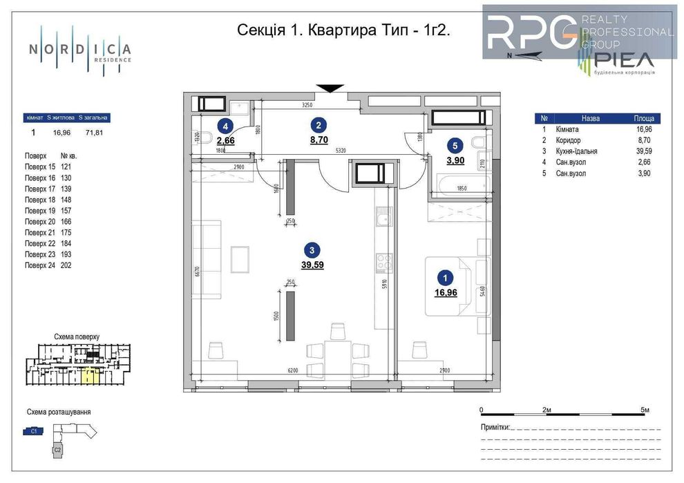 2-кімнатна квартира за адресою вул. Шосе Залізничне (площа 71,8 м²) - Atlanta.ua - фото 2