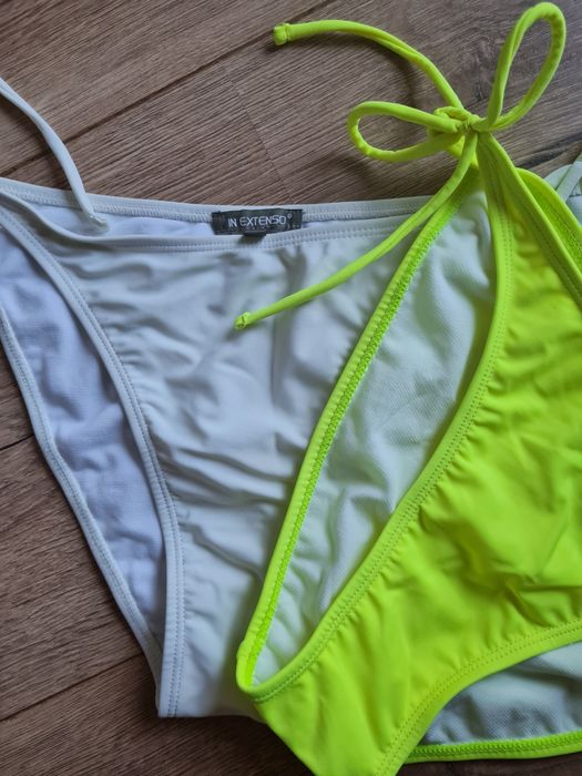 H&M stanik plażowy biustonosz typu bandeau NOWY metka 38 + 2x majtki L