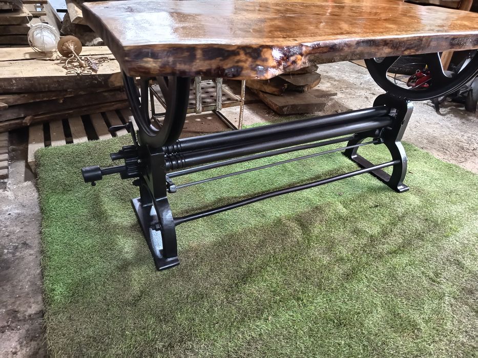 Stół industrialny LOFT- lite drewno zeliwo /stal