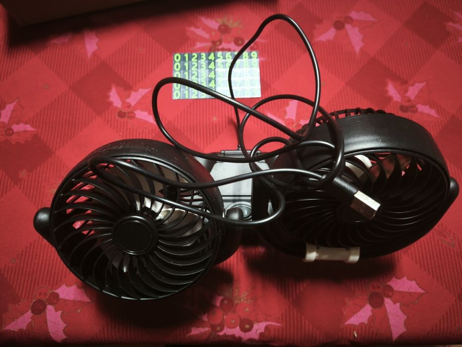 Ventoinhas dupla para carro USB