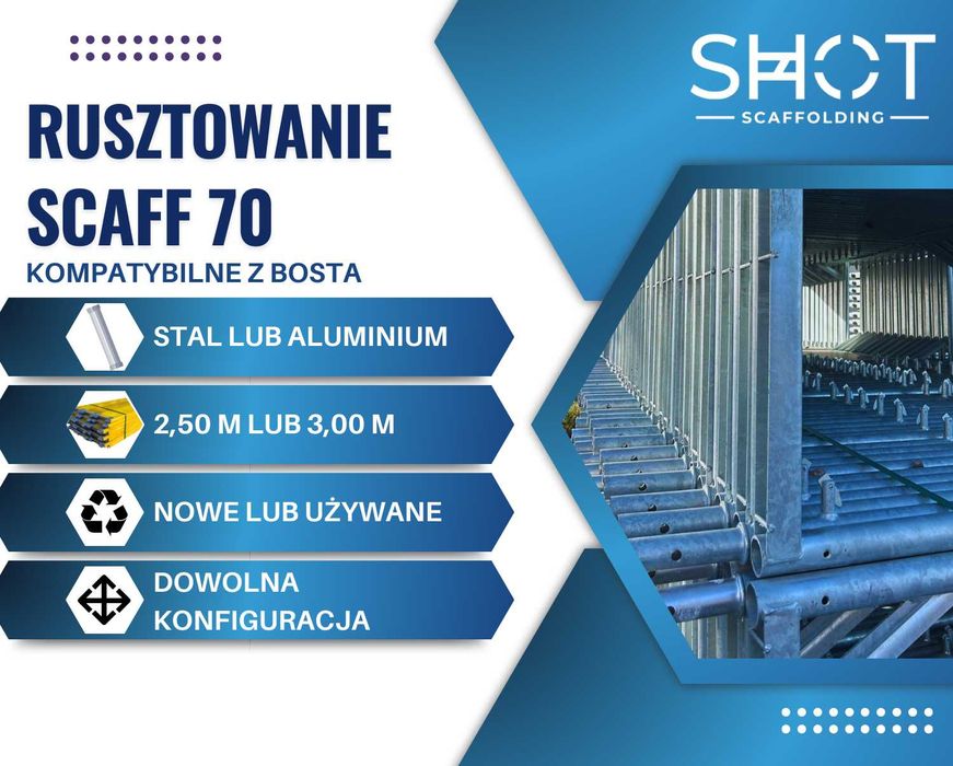 Bosta rusztowanie ramowe budowlane - 93 m2 nowe tanio