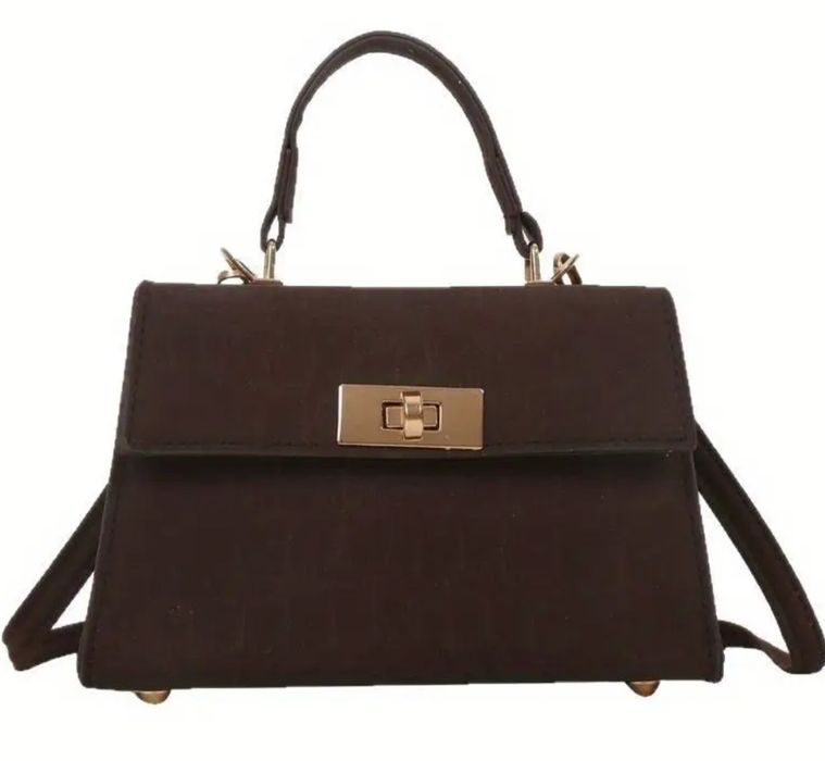 Міні сумка через плече коричнева сумочка клатч