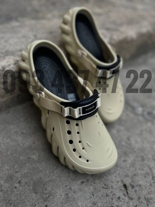 Чоловічі Крокси сабо Crocs Echo Clog Atmosphere/Khaki/Bone Crocs Крокси