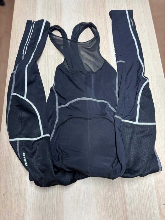 Calças com alças de ciclismo BTT Btwin