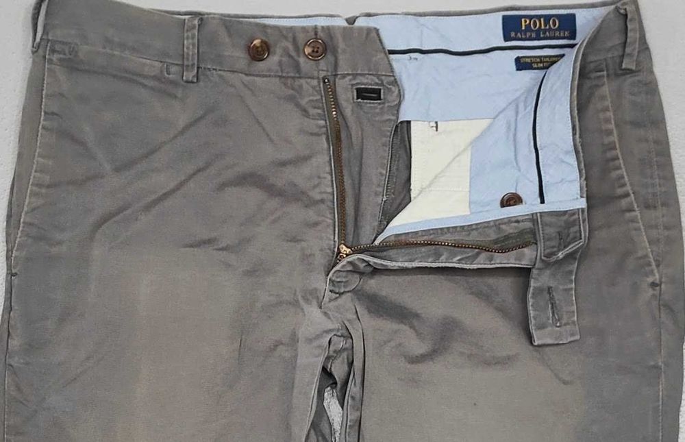 Wr) POLO RALPH LAUREN męskie spodnie materiałowe Roz.31/34