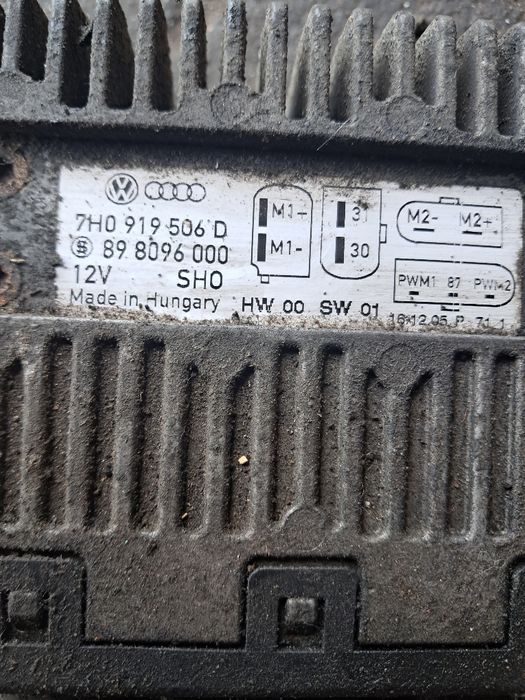 Moduł sterownik wentylatorów volkswagen t5