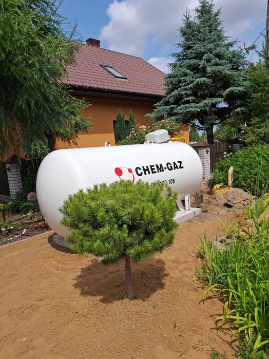 Zbiornik na GAZ 2700/3650/4850/6400 Dostawy Gazu PROPAN LPG Montaż