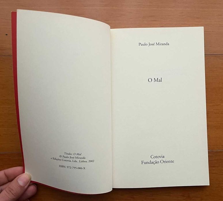 "O Mal" de Paulo José Miranda