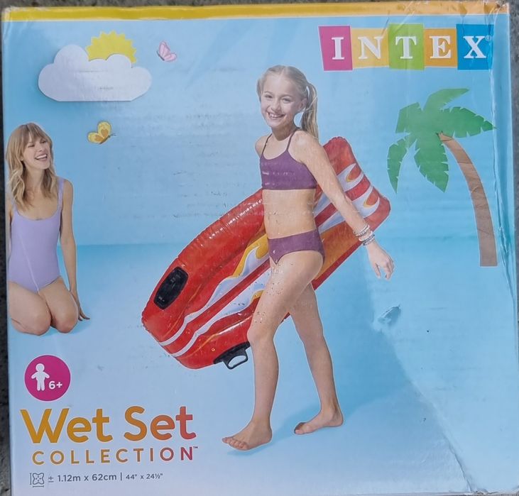 Надувний плот intex новий