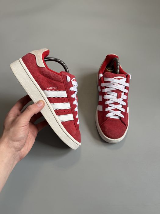 Adidas Campus Red Suede 39(24.5cm) Gazelle Bold