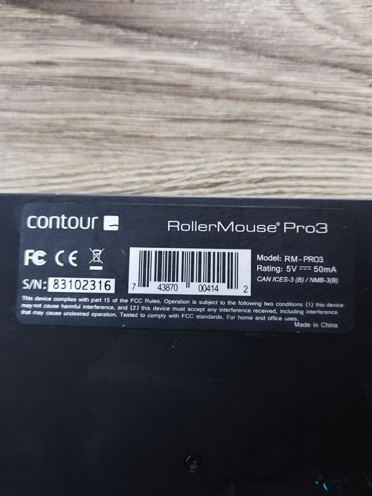 Проводная мышь Contour Roller Mouse pro 3