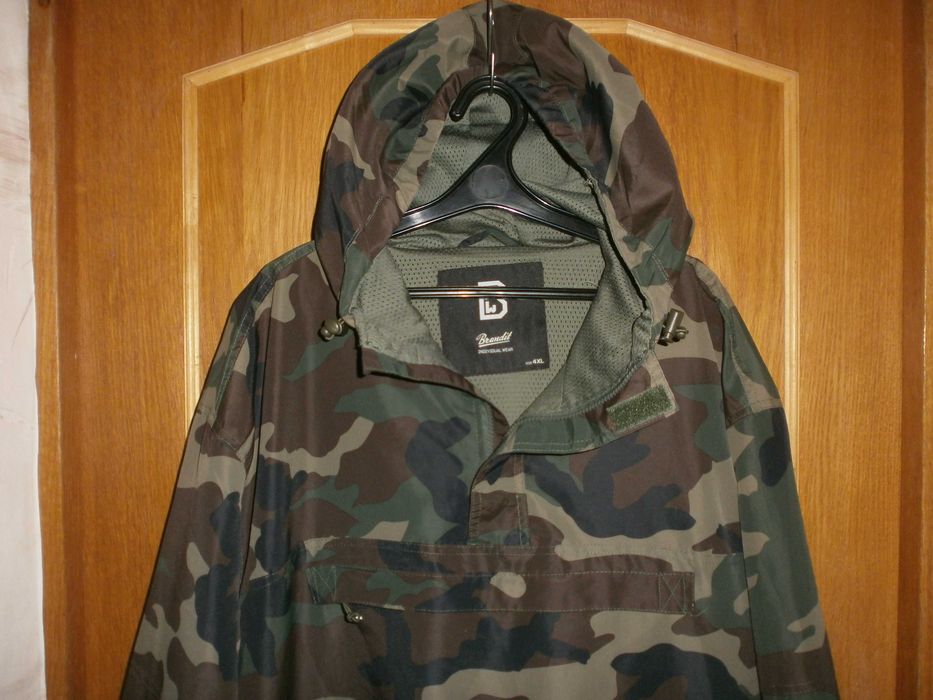 Большой размер. Куртка анорак Brandit, woodland, 4XL,наш 62. ПОГ-78 см