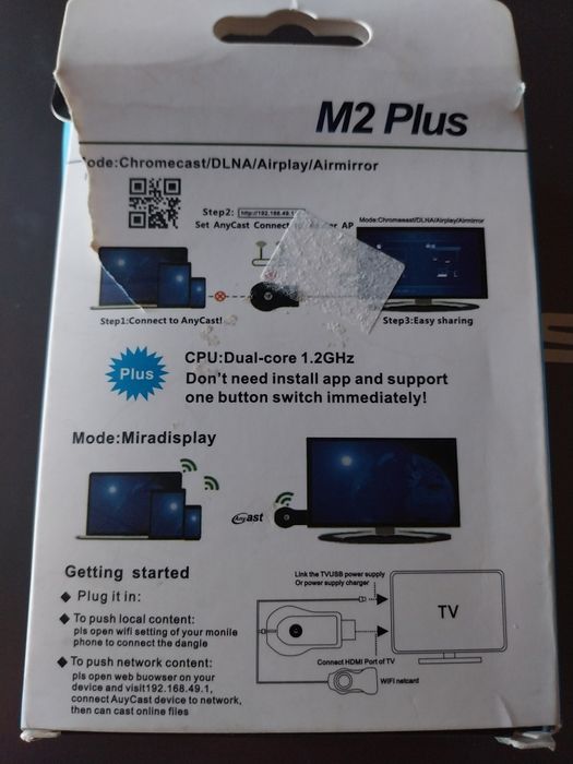 Any Cast M2Plus Wifi/HDMI/USB