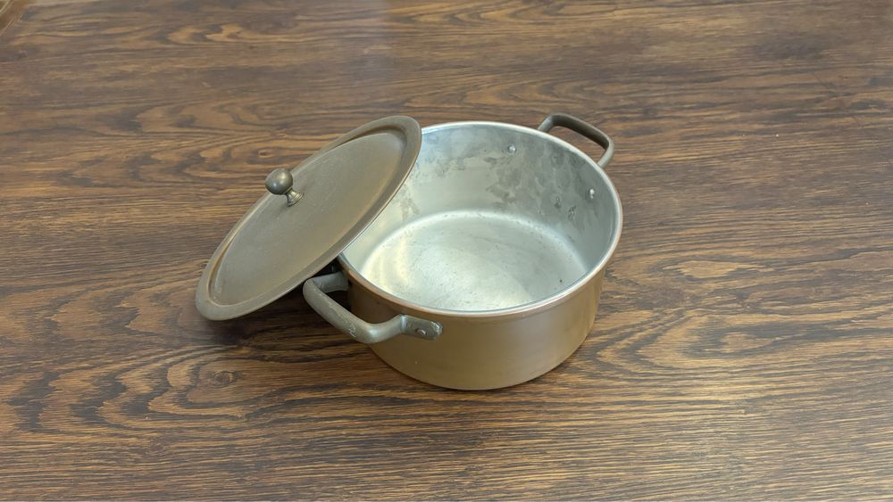 Tacho de Cobre Antigo com Tampa – Tradicional Português