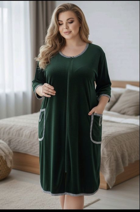 Велюровий халат  р.50-60