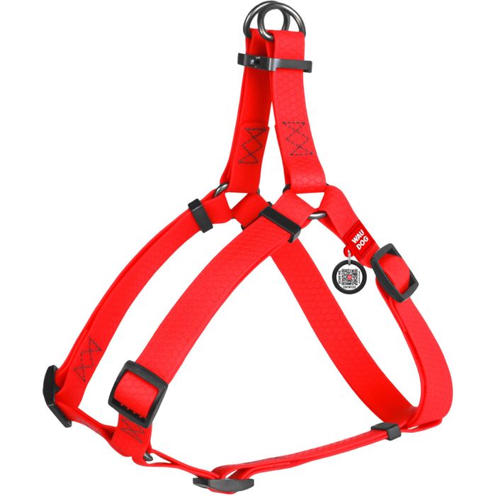 Шлея для собак WAUDOG з QR розмір S